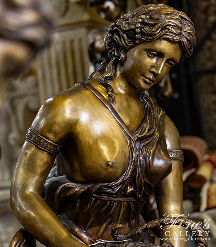Search Result For Bronze Fountains  - Three Bronze Maidens Fountain Set - BF-730