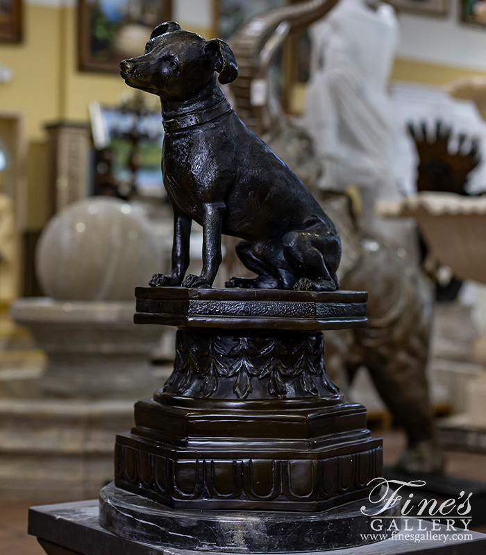 Bronze Statues  - Toy Fox Terrier Bronze Statue - BS-149