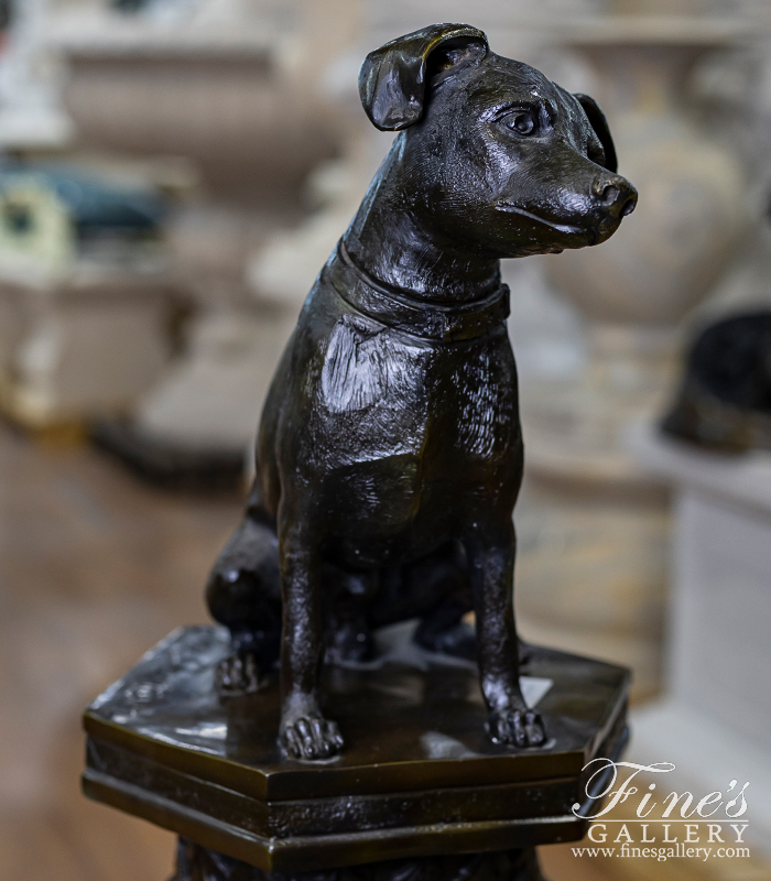 Bronze Statues  - Toy Fox Terrier Bronze Statue - BS-149