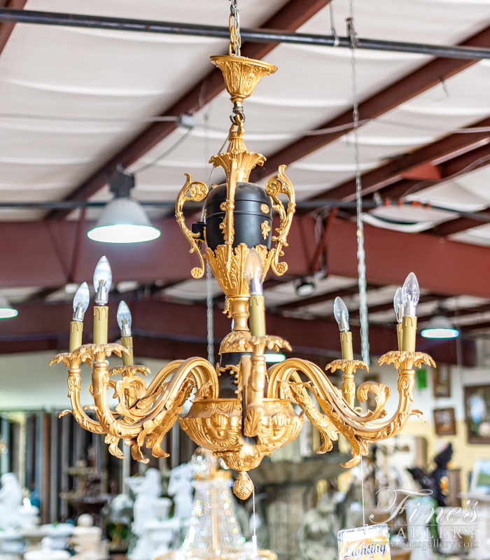 Lighting Chandeliers  - Ornate Gold Plated Chandelier - LC-159