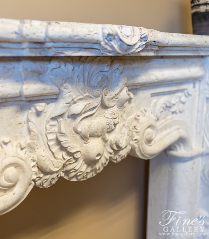 Marble Fireplaces  - Ornately Carved Italian Style  - MFP-1388
