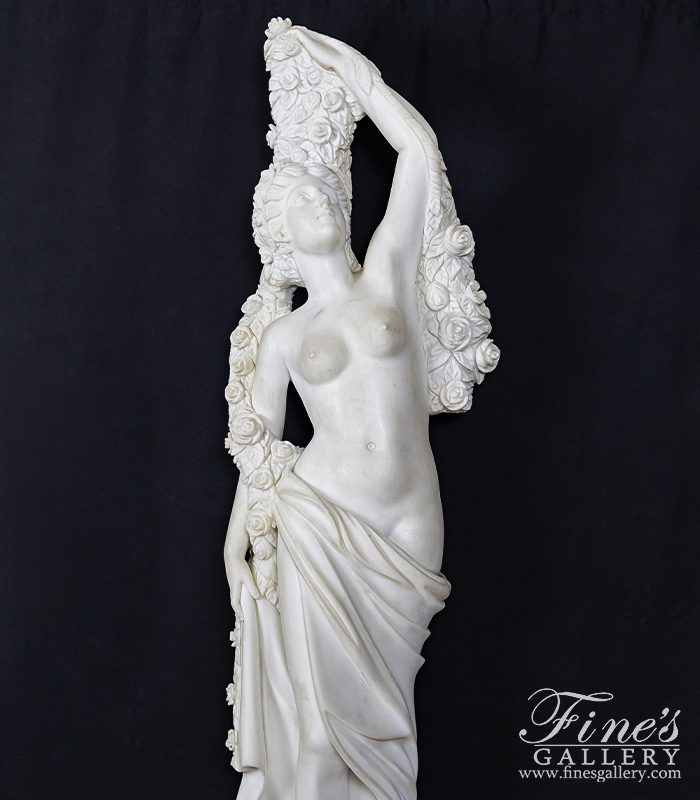 Marble Statues  - Flora Marble Statue - MS-221
