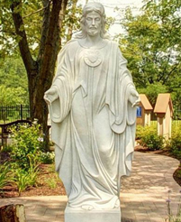 Marble Sacred Heart of Jesus Statue