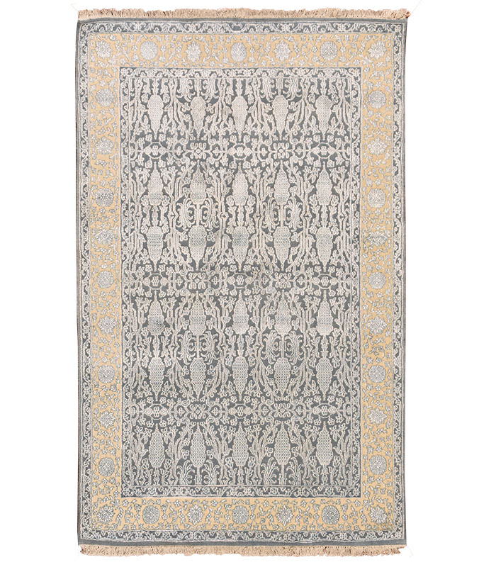 Rug M. Blue and Ivory