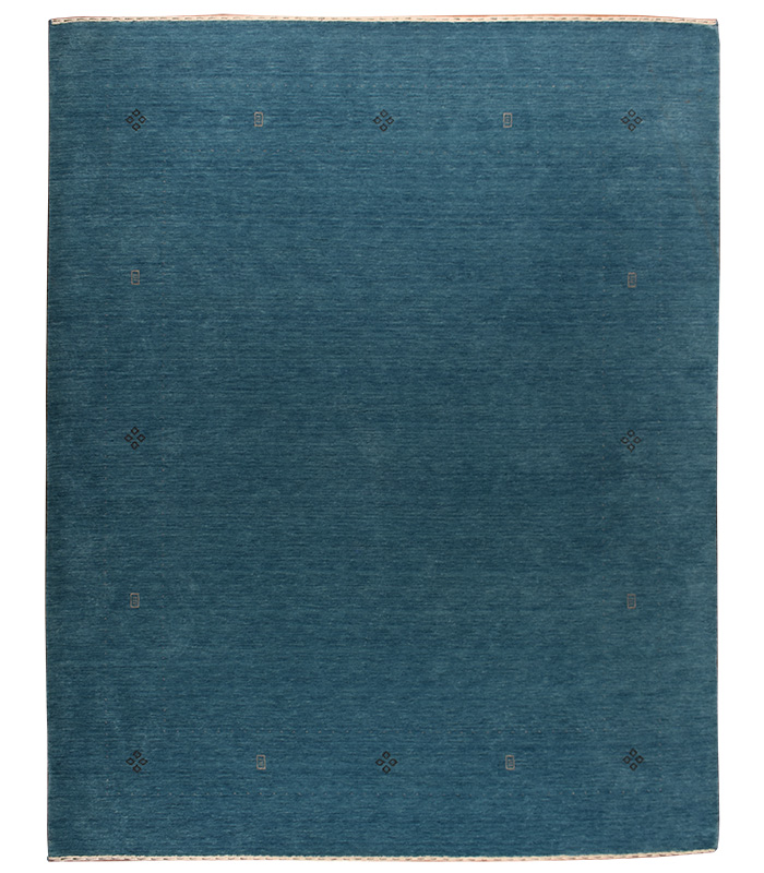 Blue wool Gabbeh Rug