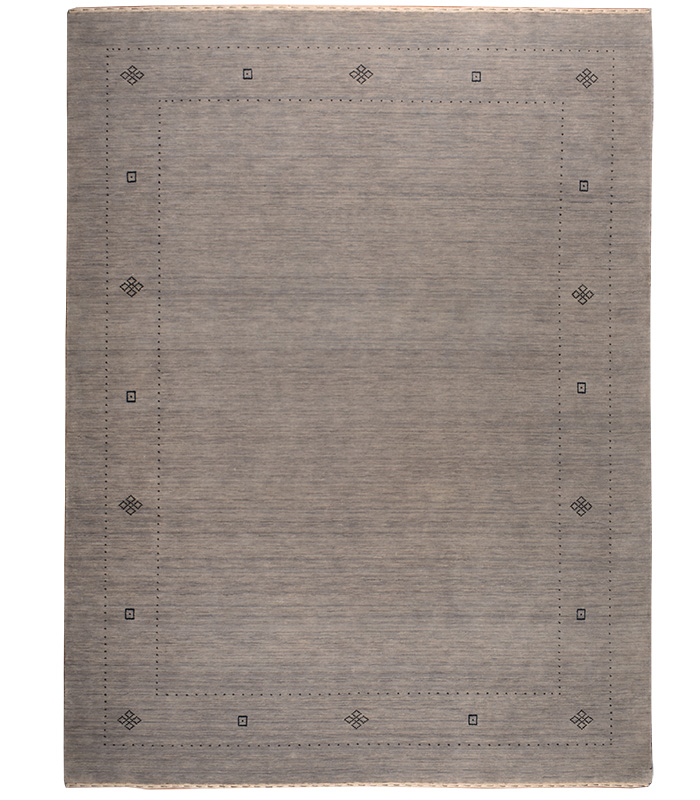 Grey wool Gabbeh Rug