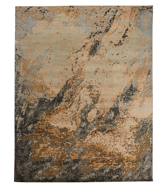 Hand Knotted Wool Area Rug