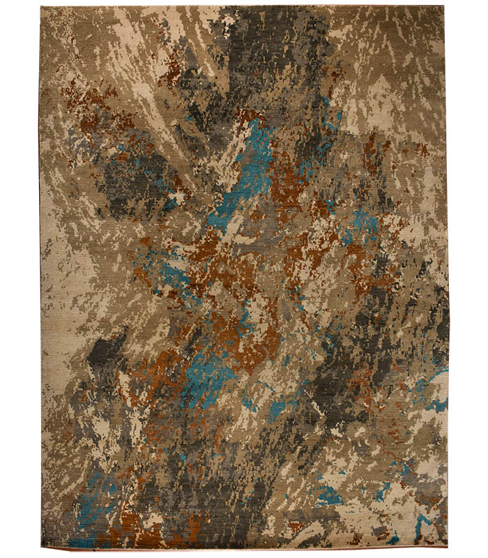 Hand Knotted Wool Area Rug