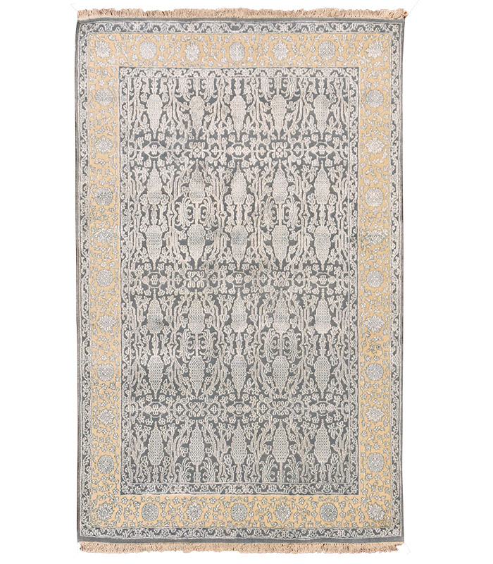 Rug Rects  - Rug M. Blue And Ivory - R8109