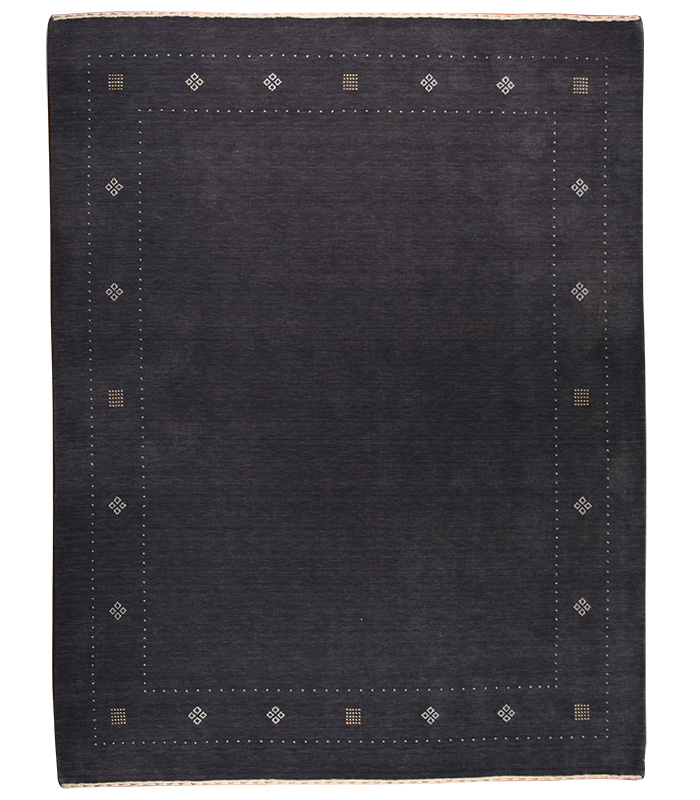 Rug Rects  - Dark Grey Gabbeh Wool  - R8117