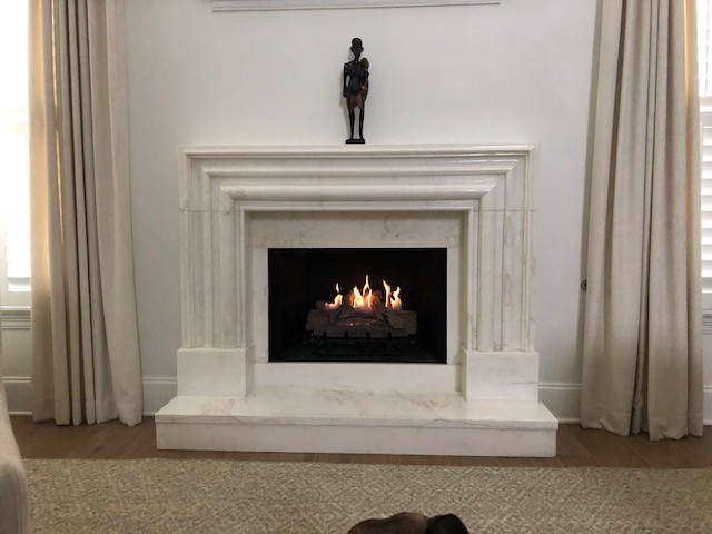 Finished Installation of a Custom Fireplace