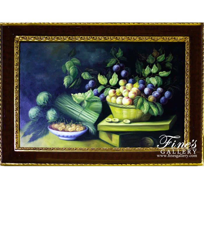 Painting Canvas Artwork  - Greens And Fruit  Canvas Painting  - ART-033