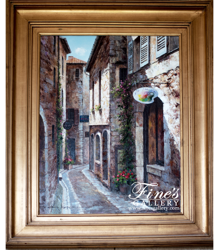 Painting Canvas Artwork  - Village Life Canvas Painting - ART-038