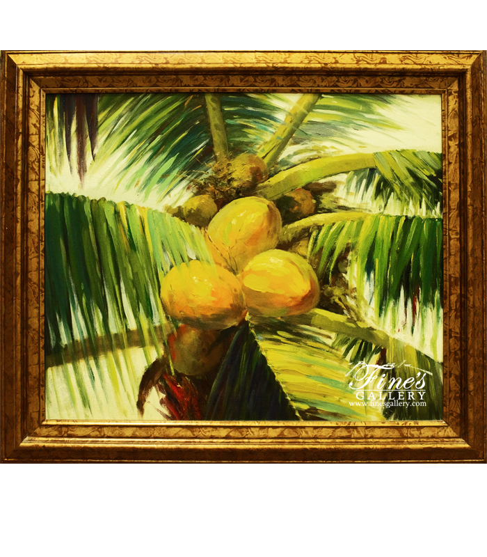 Painting Canvas Artwork  - Coconut Palm Trees Canvas Art - ART-046