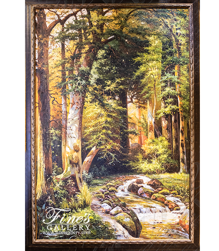 Painting Canvas Artwork  - In The Forrest Canvas Art - ART-061