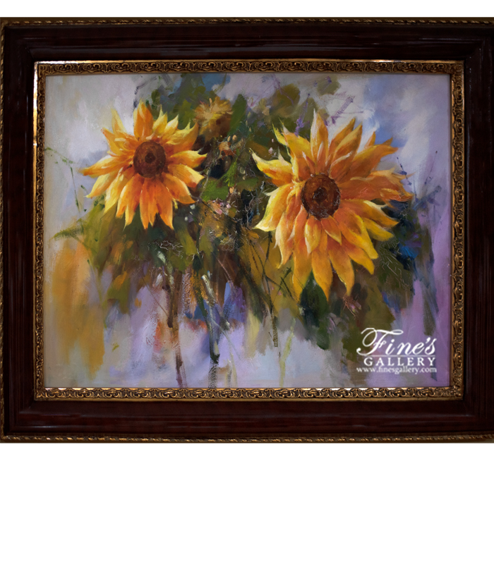 Painting Canvas Artwork  - Sun Flowers Canvas Art - ART-096