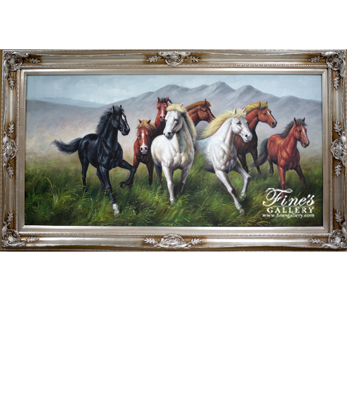 Painting Canvas Artwork  - Wild Horses Canvas Painting  - ART-103
