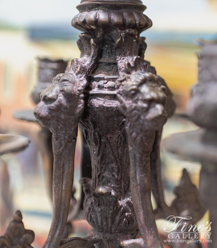 Bronze Candelabras  - Charming Old World Bronze Candelabra - BC-108