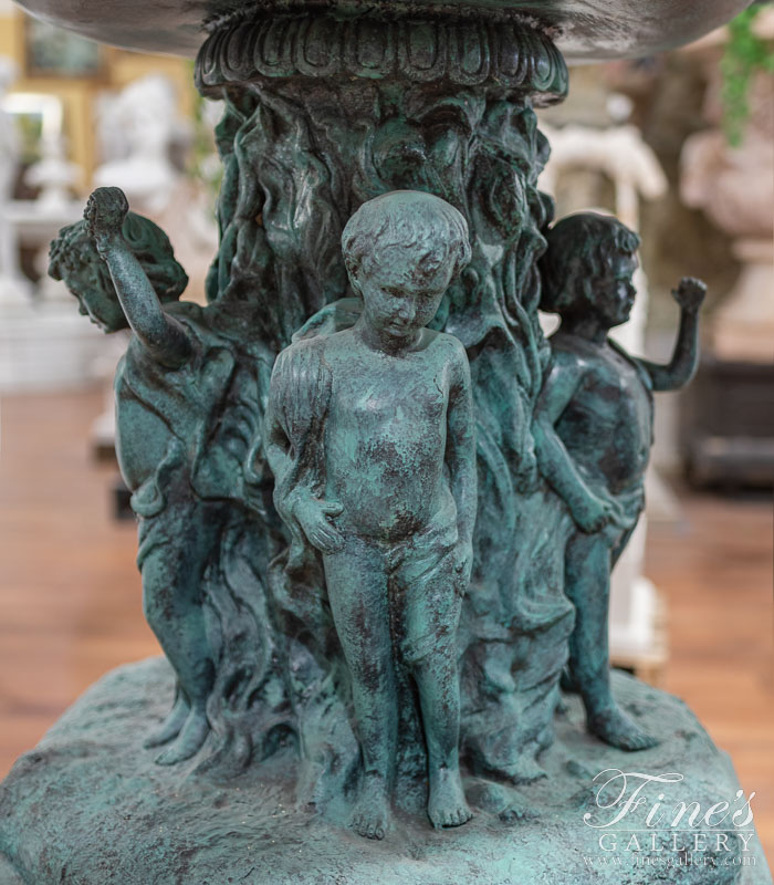 Bronze Fountains  - Female Angel Bronze Fountain - BF-121