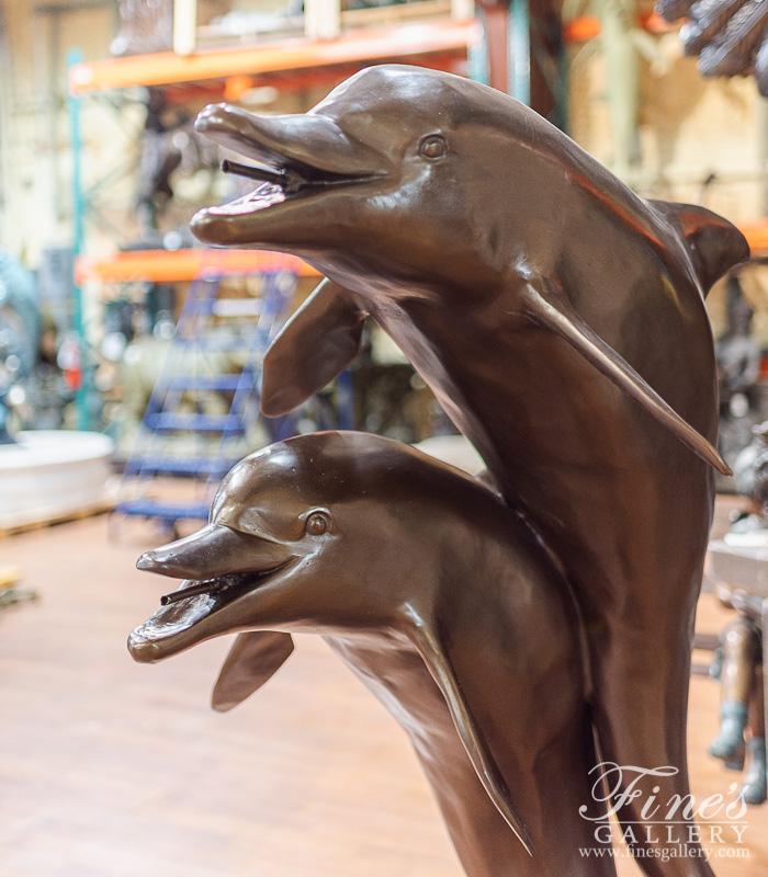 Bronze Fountains  - Dancing Dolphins Bronze Fountain - BF-150