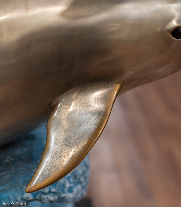 Bronze Fountains  - Four Dolphin Bronze Statue - BF-155