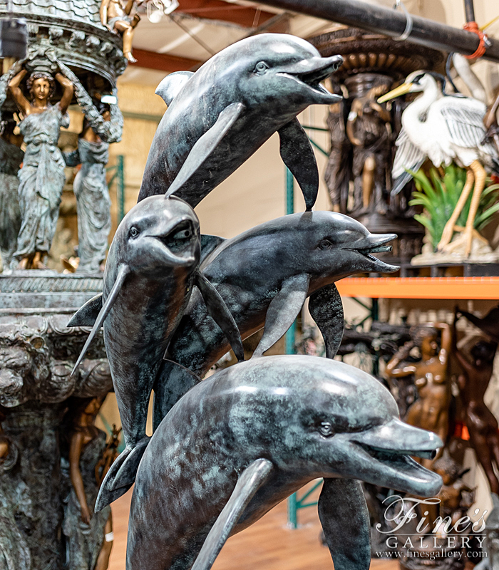 Bronze Fountains  - Dolphins Family Fountain - BF-163