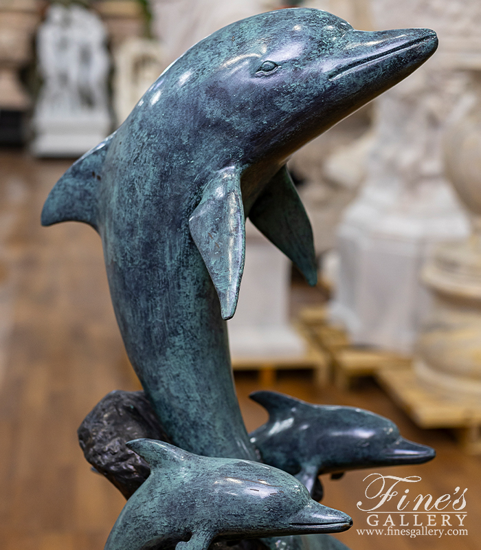 Bronze Fountains  - Bronze Dolphin Family - BF-227