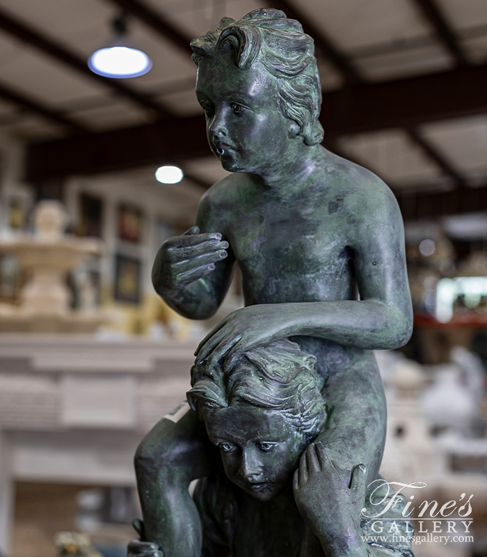 Bronze Fountains  - Friends Forever Patina Bronze Fountain - BF-251