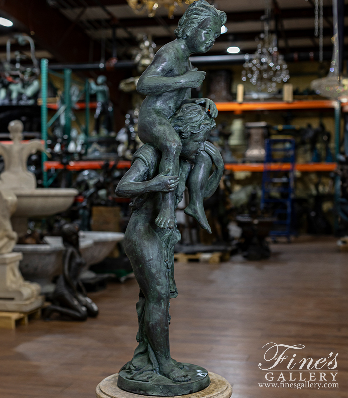 Bronze Fountains  - Friends Forever Patina Bronze Fountain - BF-251