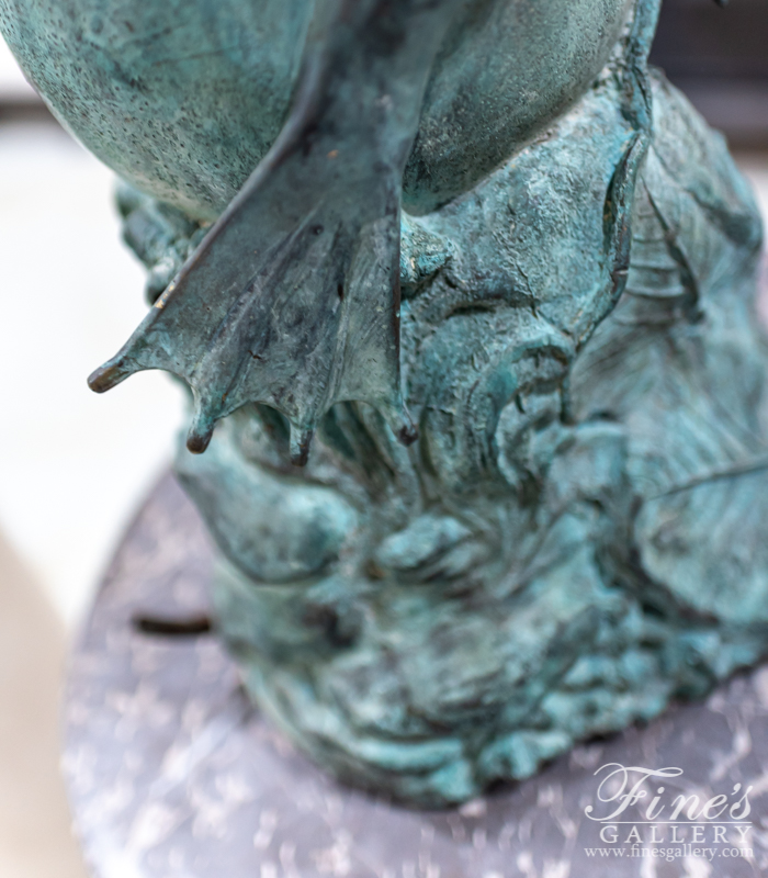 Bronze Fountains  - Bronze Frog Fountain Patina - BF-374