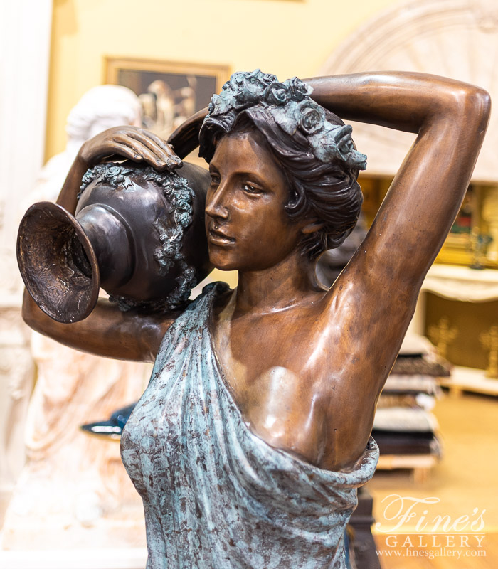 Search Result For Bronze Fountains  - The Water Maiden Bronze Fountain - BF-504