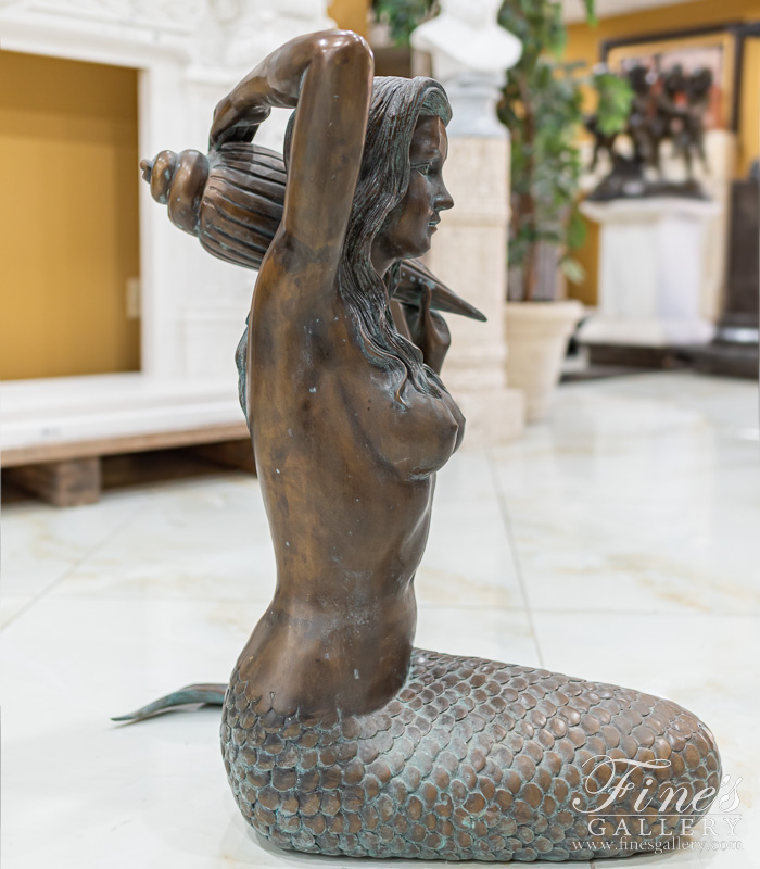 Bronze Fountains  - Bronze Mermaid Fountain - BF-564