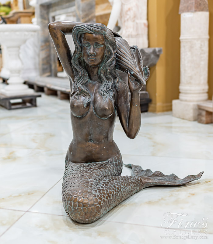 Bronze Fountains  - Bronze Mermaid Fountain - BF-564