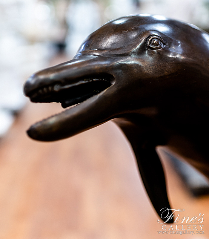 Bronze Fountains  - Bronze Two Dolphins Fountain - BF-610