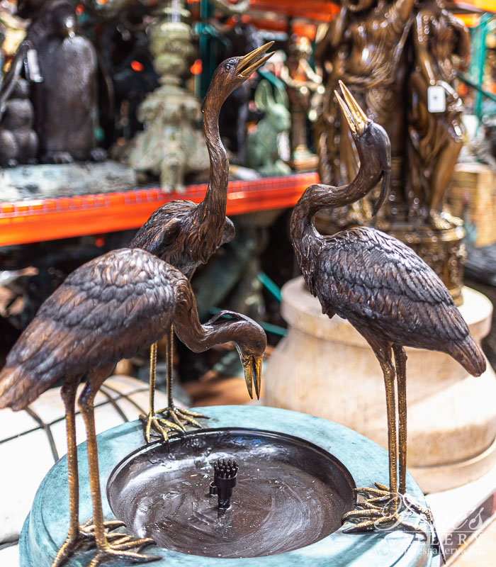 Bronze Fountains  - Majestic Bird Bath Fountain - BF-622