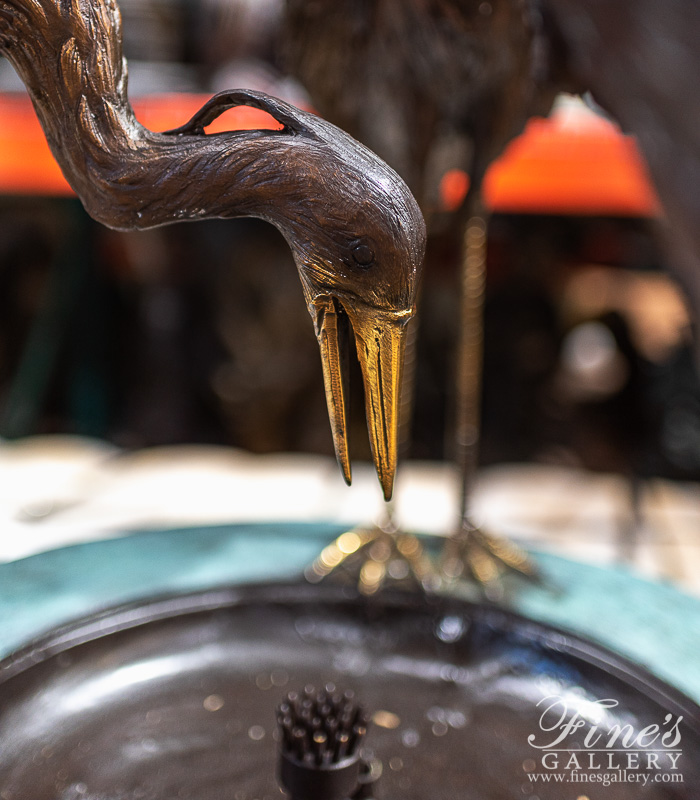 Bronze Fountains  - Majestic Bird Bath Fountain - BF-622