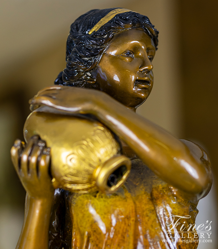 Bronze Fountains  - Female Maiden Bronze Fountain - BF-720