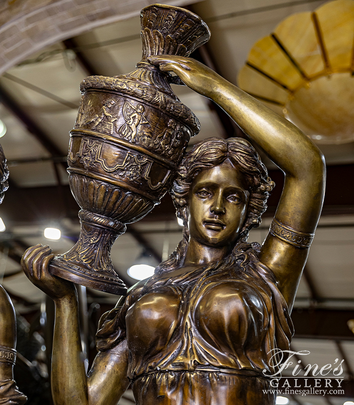 Search Result For Bronze Fountains  - Three Bronze Maidens Fountain Set - BF-730