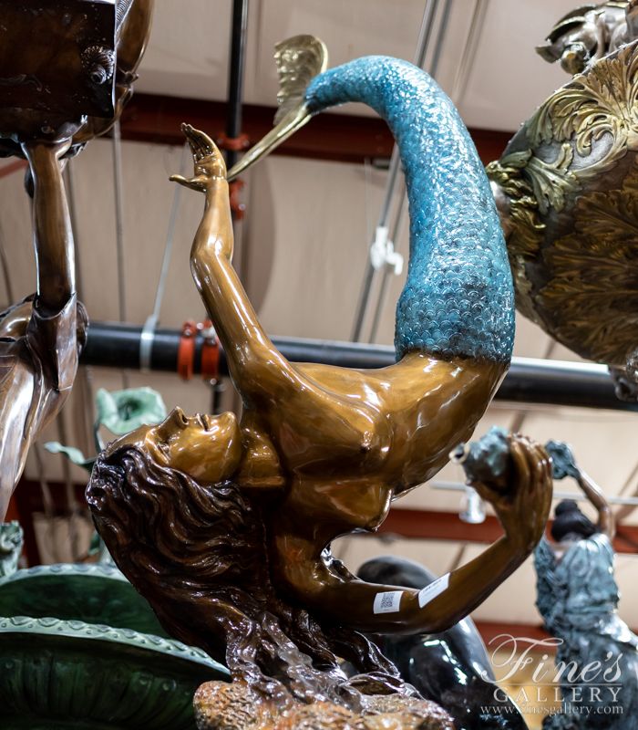 Bronze Fountains  - Bronze Mermaid Fountain - BF-773