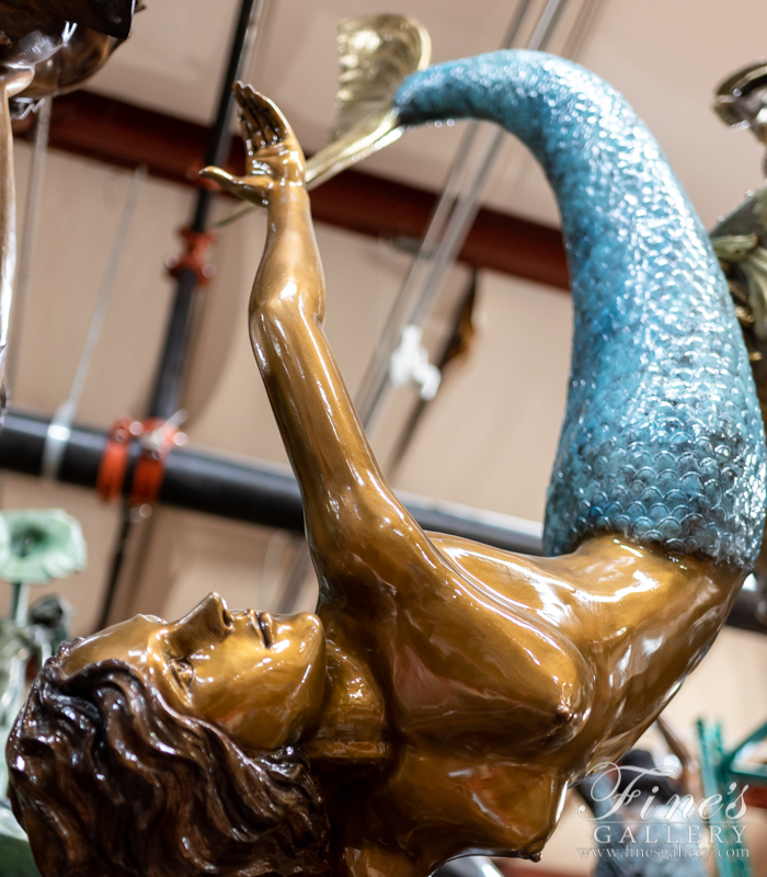Bronze Fountains  - Bronze Mermaid Fountain - BF-773
