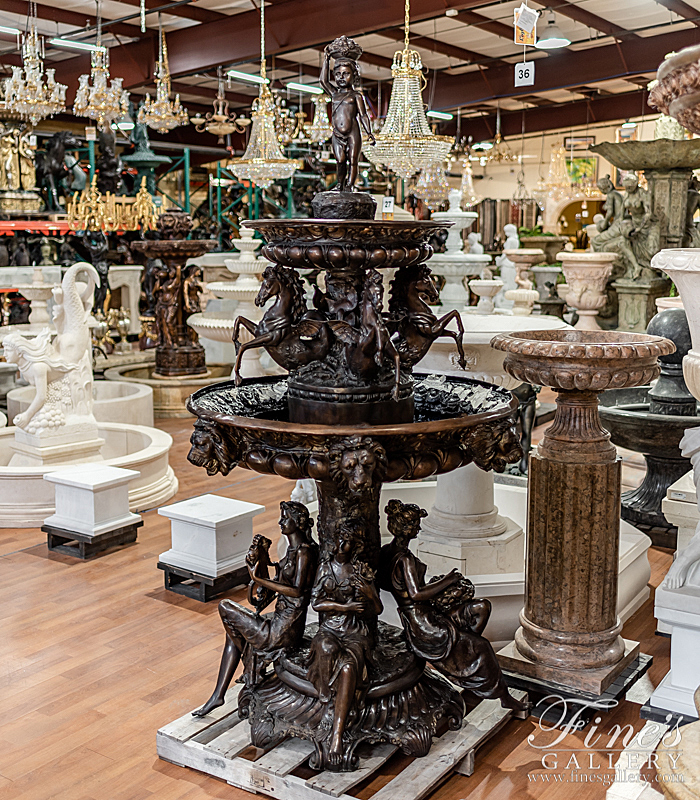 Search Result For Bronze Fountains  - Bronze Granduer IV Ornate Luxury Fountain - BF-799