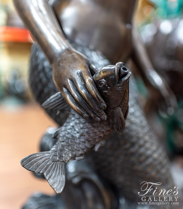 Bronze Fountains  - Bronze Mermaid Dream Fountain - BF-827