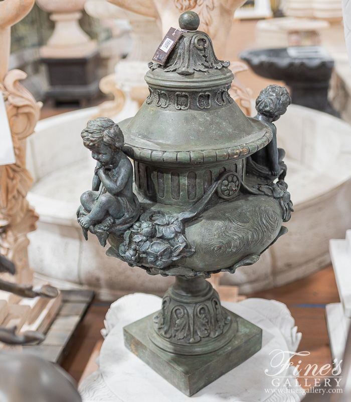 Bronze Fountains  - Italian Bronze Cherubs Fountain - BF-849