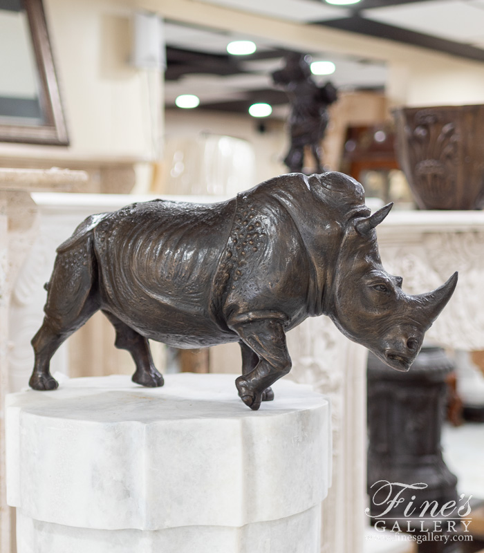 Bronze Statues  - Bronze Statue Of A Rhino - BS-1034