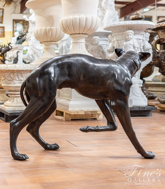 Bronze Statues  - Italian Greyhound Bronze Statue - BS-1068