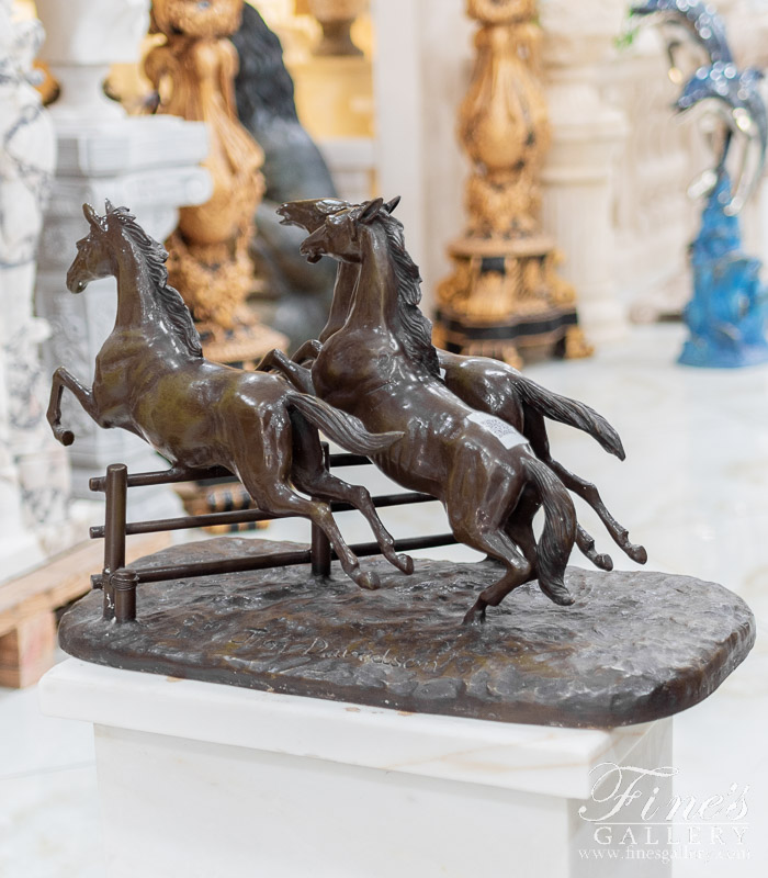 Search Result For Bronze Statues  - Three Horses Bronze Statue - BS-119