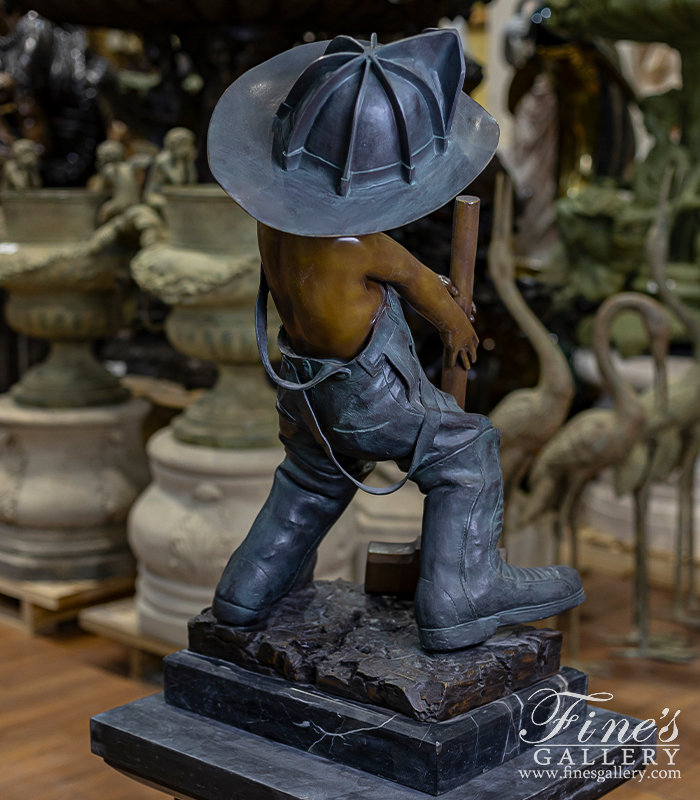 Bronze Statues  - Future Fireman ( Vintage )  - BS-1225