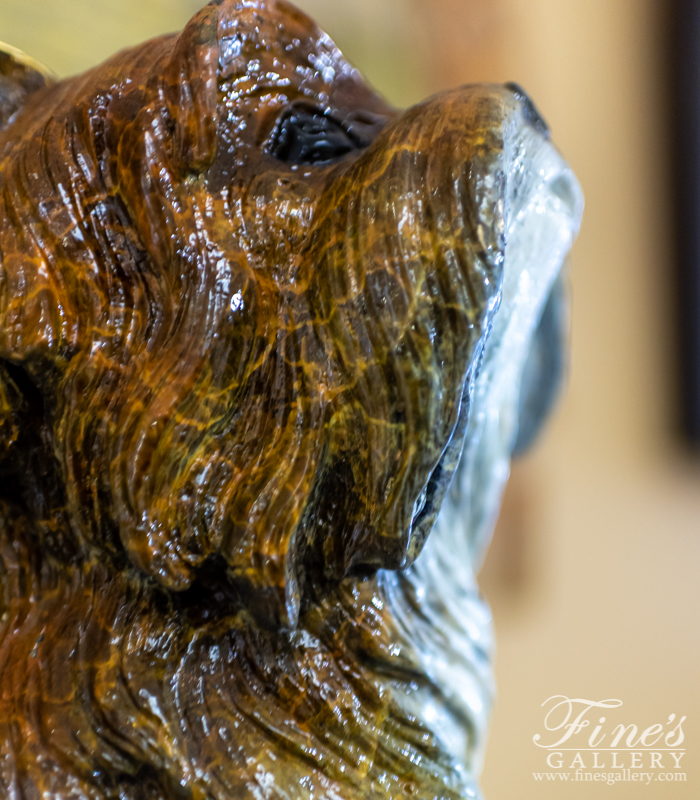 Bronze Statues  - Yorkshire Terrier Dog Bronze Statue - BS-1314