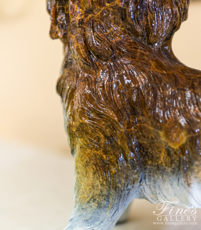 Bronze Statues  - Yorkshire Terrier Dog Bronze Statue - BS-1314