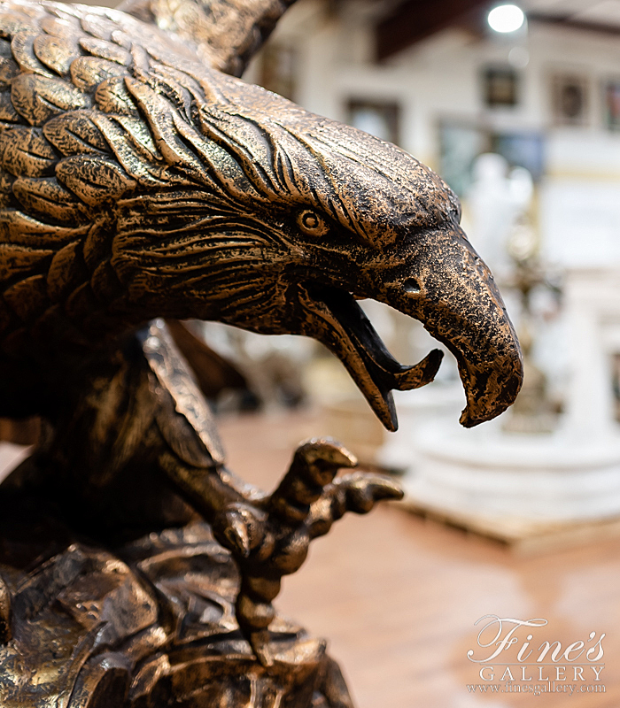 Search Result For Bronze Statues  - Cast Iron Eagle Statue - BS-1347